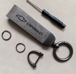 Luxury Leather Metal Keyring Keychain for Chevrolet - Picture 1 of 1