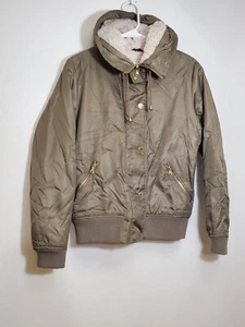 Guess Fliegerjacke Damen Oliv Satin Größe M Medium - Bild 1 von 5