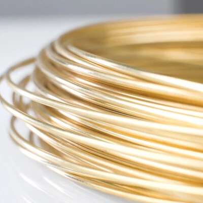 MARKENLOS Blank Messingdraht Ohne Lack Rund Unbeschichtet Basteldraht DIY Φ0.3mm bis 5mm
