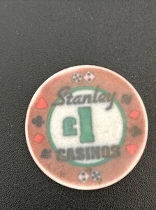 $1 England Stanley Casinos Southampton Casino Chip - Picture 1 of 3