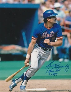 KEITH HERNANDEZ NEW YORK METS HOF 1997 ACTION SIGNED 8x10 - Picture 1 of 1