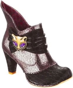 Irregular Choice Miaow Black Snake Womens Ankle Boots - Picture 1 of 6