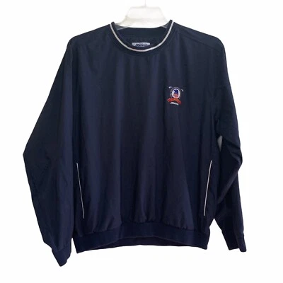 Chaqueta cortavientos Mizuno LPGA Mizuno clásica para mujer azul pulóver ligero  Foto 1 de 4