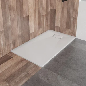 Duschwanne Duschtasse VIDAR 160x90 Weiß, Rechteck Steinoptik, Siphon GRATIS! - Bild 1 von 11