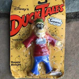 Vintage Walt Disney Ducktales Twistable Baggy Beagle JusToys - Picture 1 of 5