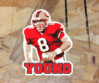 Steve Young #8 San Francisco 49ers Fan Sticker Decal Bumper Window 4"