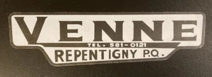 VENNE FORD DEALER VINTAGE STYLE VINYL DECAL STICKER - REPENTIGNY QUEBEC CANADA - Picture 1 of 4