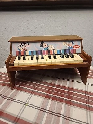 Piano infantil vintage Disney Jaymar 25 teclas pateta Mickey Donald - Imagem 1 de 4