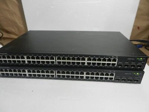 Lot Of 2 Dell PowerConnect 2848 48-Port Managed Ethernet Switch & Power Cable - Picture 1 of 5