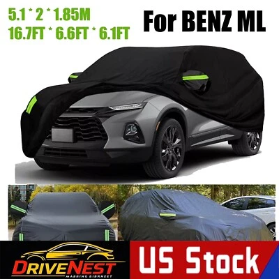 For BENZ ML-Class Car Full Cover Outdoor UV Snow Rain Dust Resistant Protection Foto 1 de 4
