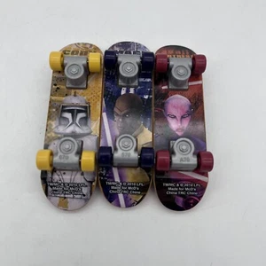 Lot of 3 2010 McDonald's Star Wars Clone Wars Skateboard Happy Meal Deck Tech - Picture 1 of 5