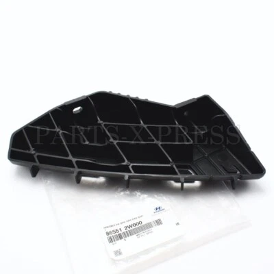 OEM HYUNDAI SANTA FE/ XL 2013-19 FRONT LEFT GRILLE BUMPER BRACKET BLACK PLASTIC - Image 1 of 4