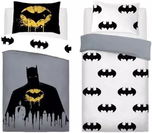 Batman Dark Knight Single Duvet Cover Reversible Bedding Set - Picture 1 of 1