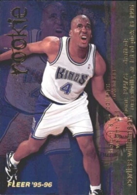 1995-96 Fleer Sacramento Kings Basketball Card #318 Corliss Williamson Rookie RC - Image 1 of 2