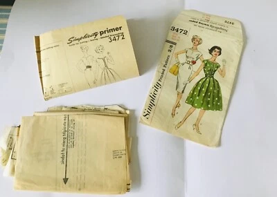 Simplicity 3472 Sewing Pattern One Piece Dress 1960’s  Mod Size 16 B 36” Retro - Image 1 of 4