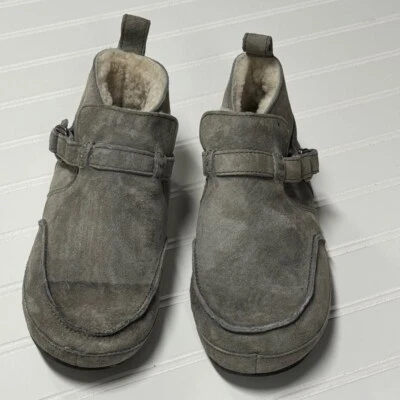 Botín de gamuza gris piel de oveja OluKai Ola Hou para mujer talla 5 Foto 1 de 4