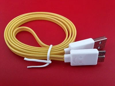 3Ft Micro USB 3.0 Samsung S5 Note3 Visible Data Sync LED Light Up Noodle Cable  - Image 1 of 4