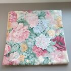 VTG Andre Richard Co Fabric Floral Shower Curtain Cream Pink Cottagecore Country