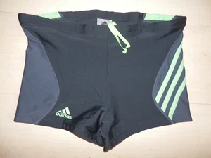 Adidas 3 Stripes Badehose Gr. 5 M grau grün **NEUWERTIG** - Bild 1 von 7