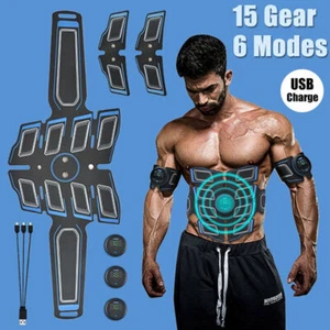 EMS Abs Stimulator Muskel Bauch Toner Trainer Gürtel Fitness Trainingsgerät - Bild 1 von 18