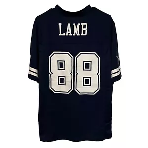 NWT Men's Blue CEEDEE LAMB DALLAS COWBOYS Jersey NOT SEWN NOT STITCHED XL XLG - Picture 1 of 7
