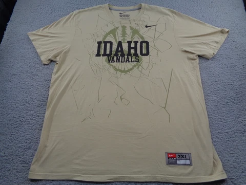 Idaho Vandals Nike Shirt Adult 2XL XXL Yellow Football NCAA Mens 00185 Cover