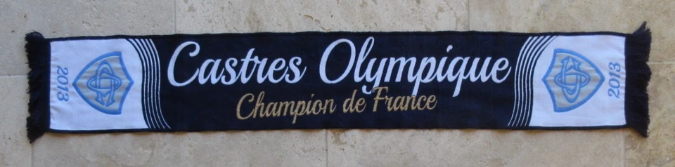Echarpe rugby CASTRES OLYMPIQUE CHAMPION DE FRANCE 2013 - Photo 1/1
