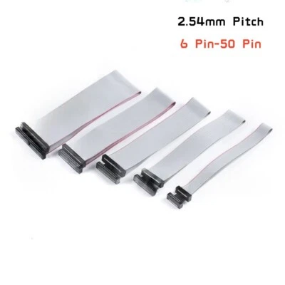 2.54mm Pitch, 2 Row, IDC Header Jumper Connector,20cm Flat Ribbon Cable, Female - Image 1 of 4