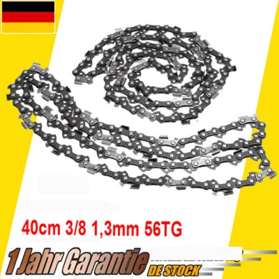 4 pezzi Catena per sega 40 cm 56 TG 3/8" P 1,3 mm per Makita Einhell Dolmar Ikra catena Bosch - Immagine 1 di 4