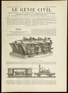 1887 - Máquina Para Saboter Y Taladro Los Traviesas De Ruta Acceso Hierro - Imagen 1 de 3
