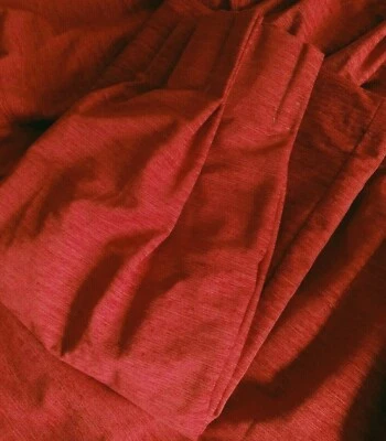 John Lewis MTM Edessa Double Pinch Pleat Blackout Lined Curtains in Red - Image 1 of 3