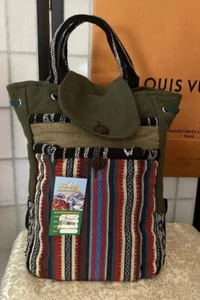 NWT Rising Int’l Fred Harvey Colorful Hippie Boho Backpack/Purse Handmade-Nepal - Picture 1 of 10