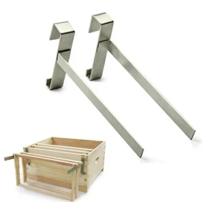2 Pezzi Supporto Telaio Alveare, Acciaio Inox, Strumento Apicoltura - Foto 1 di 5