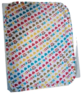 Paul Frank Julius Monkey Red Hearts Baby Blanket Lovey Plush Lovie Multi color - Picture 1 of 13