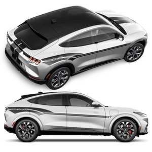 GT Shelby Style Racing Stripes Set, for Ford Mustang Mach-E 2020 - 2025 - Picture 1 of 19