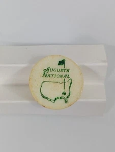 Marcatore palline da golf in plastica campo da golf nazionale Augusta vintage - Foto 1 di 3