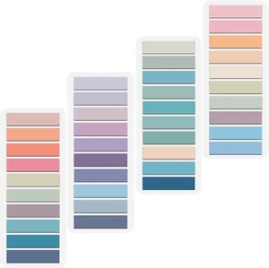 Index Tabs, 4 Pack 800 Pcs Page Markers Sticky Note Page Labels, Transparent Wri - Picture 1 of 12