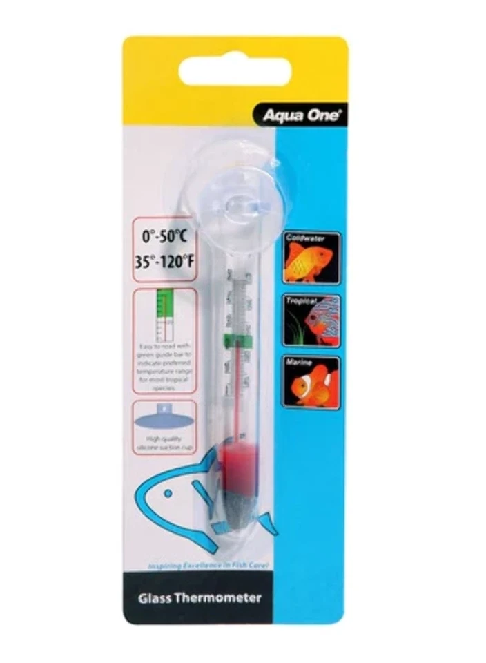 Aqua One - Deluxe Glass Internal Aquarium Thermometer - image 1 of 1