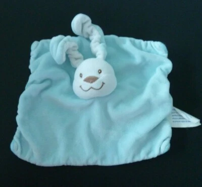 A12. DOUDOU PLAT KIMBALOO LA HALLE LAPIN BLEU BLANC LIRE SVP TBE - Photo 1/3