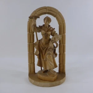Figura de madera figura sagrada San Notburga con rastrillos talla en madera Manfred Vogel - Imagen 1 de 24