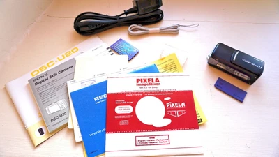 Sony Cybershot DSC-U20 Black Boxed A1 Cosmetic condition spares or repair only - Image 1 of 4