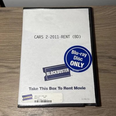 Disney Cars 2 Blockbuster In-store rental, BlockBuster BlueRay   - Image 1 of 4
