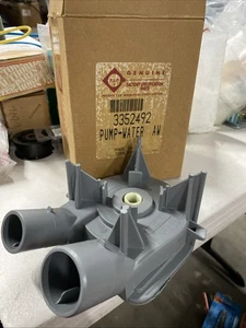 Genuine Whirlpool OEM Washer Water Drain Pump for Direct Drive 3352492 - Picture 1 of 8