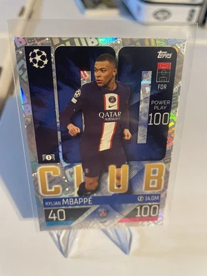 2022-23 Topps Match Attax UEFA Club Competitions - 100 Club Kylian Mbappe #458 - Image 1 of 2