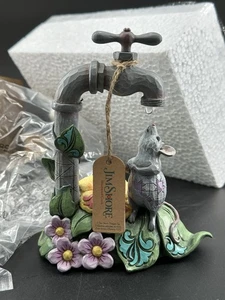 NIOB Jim Shore Meadow Refresher Maus mit Wassertropfen Figur Wohndeko - Bild 1 von 7