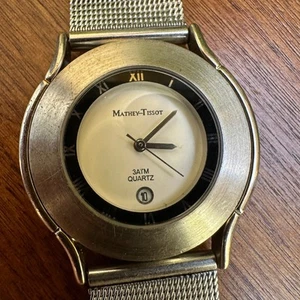 Orologio Mathey Tissot vintage donna argento cinturino regolabile anni 80 - Foto 1 di 7