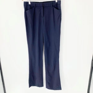 Pantalones de vestir Theory para mujer F0001218 pierna recta azul bolsillos pantalones talla 4 - Imagen 1 de 9