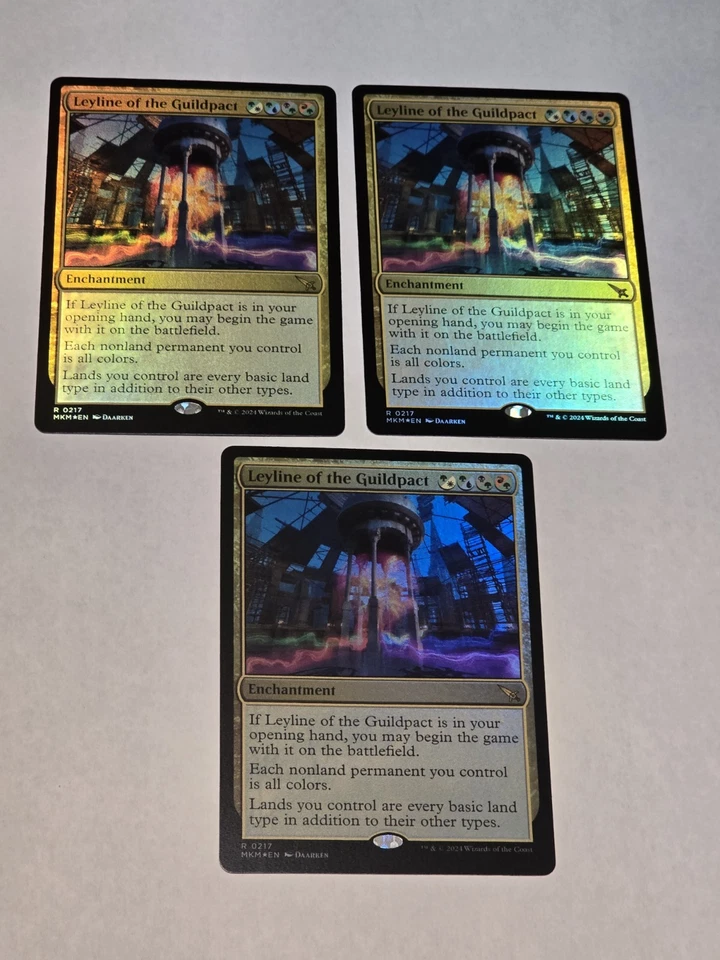 3x Leyline Of The Guildpact - Foil - Murders at Karlov Manor - Near Mint - MTG - Image 1 of 1