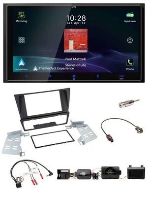 JVC USB Bluetooth 2DIN DAB Lenkrad Autoradio für BMW 3er E90 E91 E92 E93 PDC - Bild 1 von 4
