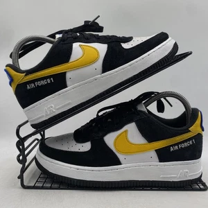 Nike Air Force 1 Low Athletic Club Black Suede White Trainers Size UK 4.5 Womens - Picture 1 of 8